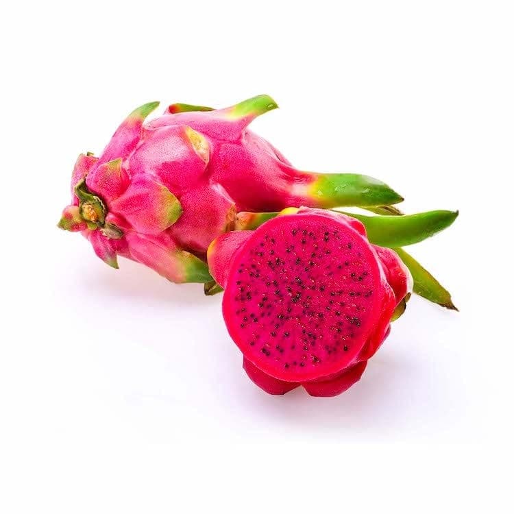 Red dragon fruit centerpiece — wedding catering by Fruit Plug